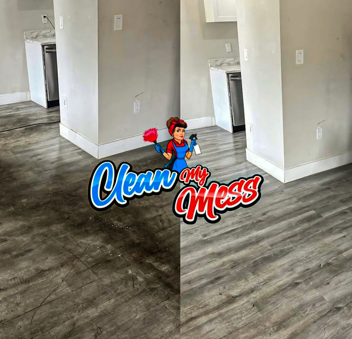 Deep cleaning project by Clean My Mess in a Miami residence